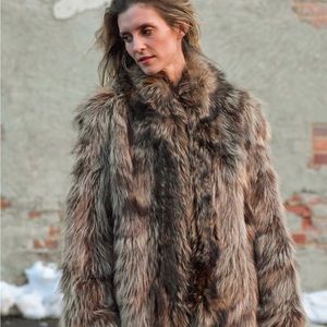Real Fur Vintage Raccoon Coat